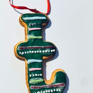 Colorful Letter J Ornament